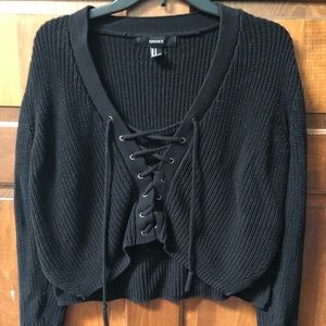 Knit crop sweater